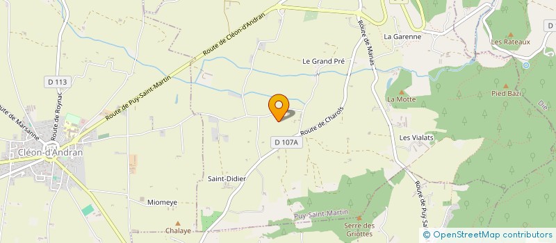 localisation de l'entreprise MONSIEUR PIERRE MATHIEU  PUY-SAINT-MARTIN