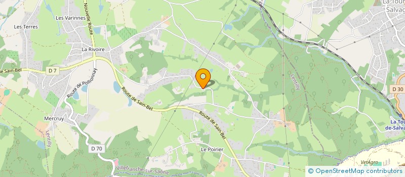 localisation de l'entreprise MONSIEUR PIERRE MATHIEU  LENTILLY