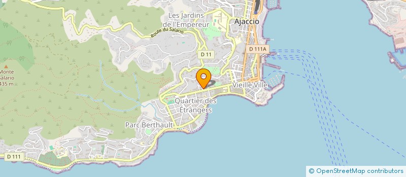 localisation de l'entreprise MONSIEUR PIERRE-MATHIEU CARETTE  AJACCIO