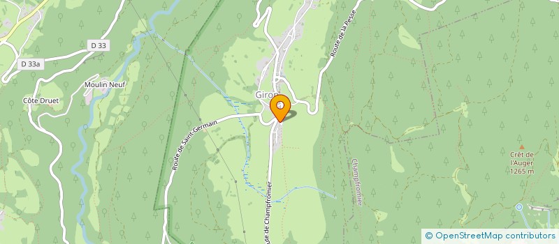 localisation de l'entreprise MONSIEUR PIERRE MATHYS  BELLEYDOUX