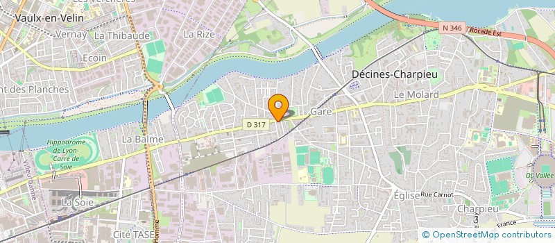 localisation de l'entreprise MONSIEUR PIERRE MATILLON  DECINES-CHARPIEU