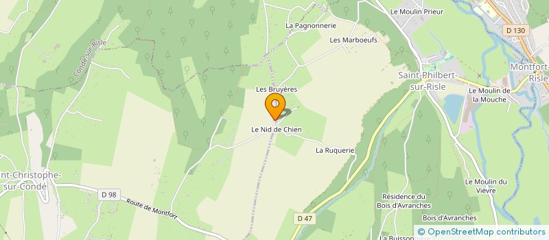 localisation de l'entreprise MONSIEUR PIERRE MAUGARD  SAINT-CHRISTOPHE-SUR-CONDE