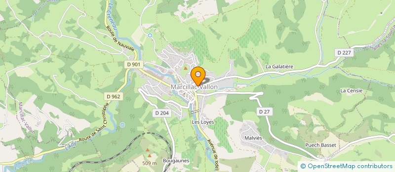 localisation de l'entreprise MONSIEUR PIERRE MAUGER  MARCILLAC-VALLON