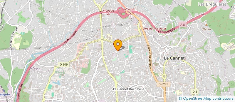 localisation de l'entreprise MONSIEUR PIERRE MAUREL à LE CANNET