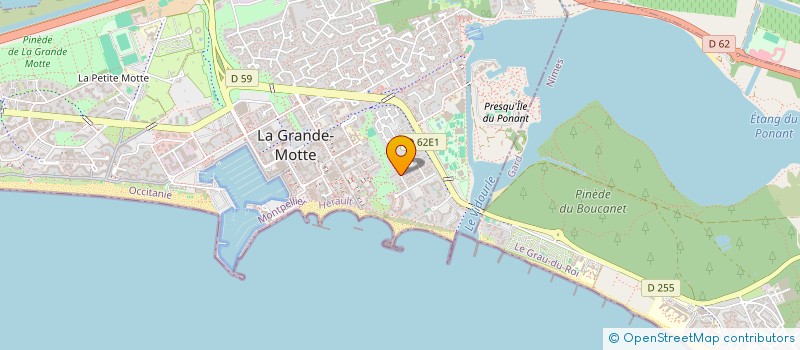 localisation de l'entreprise MONSIEUR PIERRE-MAURICE CAMBAZARD  LA GRANDE MOTTE