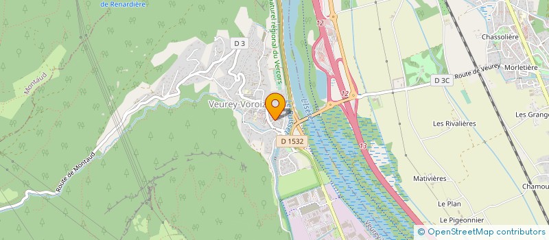 localisation de l'entreprise MONSIEUR PIERRE MAURICE FRONTON  VEUREY-VOROIZE