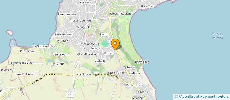 localisation de l'entreprise MONSIEUR PIERRE MAURIN  CARANTEC