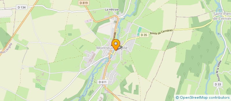 localisation de l'entreprise MONSIEUR PIERRE MAURIZOT  MONTREUIL-L'ARGILLE