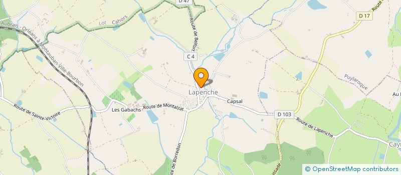 localisation de l'entreprise MONSIEUR PIERRE MAURY  LAPENCHE