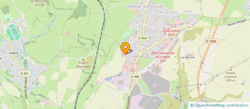 localisation de l'entreprise MONSIEUR PIERRE MAZARS  SEBAZAC-CONCOURES