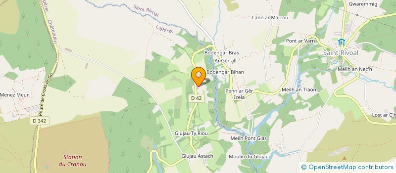 localisation de l'entreprise MONSIEUR PIERRE MAZE  LOPEREC