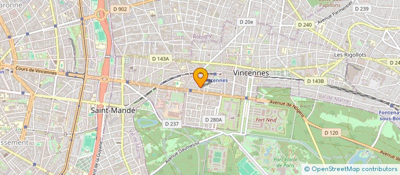 localisation de l'entreprise MONSIEUR PIERRE MAZINGARBE  VINCENNES