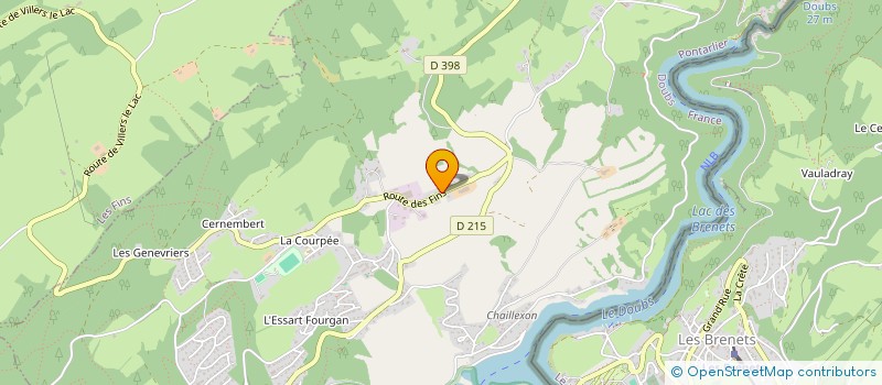 localisation de l'entreprise MONSIEUR PIERRE MEILLIERE à VILLERS-LE-LAC