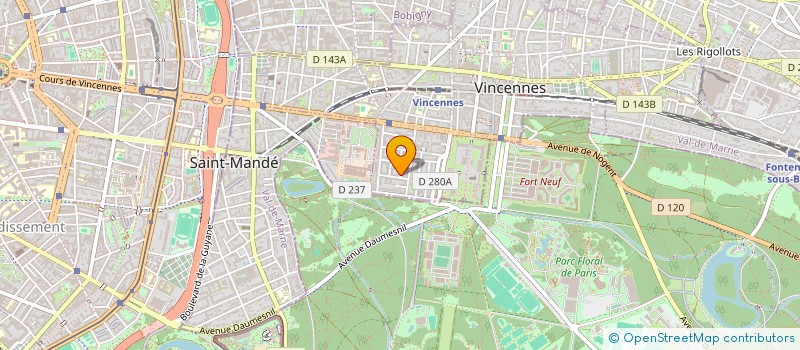 localisation de l'entreprise MONSIEUR PIERRE MENAGER  VINCENNES