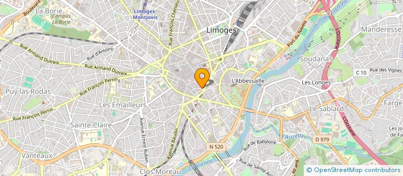 localisation de l'entreprise MONSIEUR PIERRE MENANT LE NY à LIMOGES