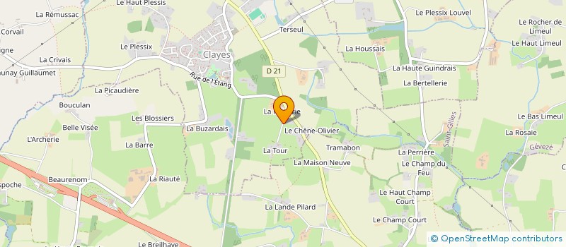 localisation de l'entreprise MONSIEUR PIERRE MENARD à CLAYES