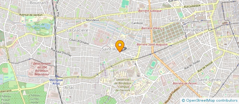 localisation de l'entreprise MONSIEUR PIERRE MENAT  BORDEAUX