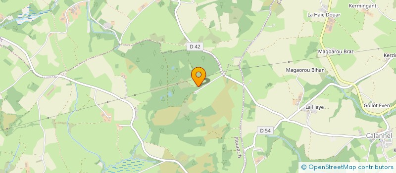 localisation de l'entreprise MONSIEUR PIERRE MENEZ  PLOURAC'H