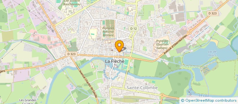 localisation de l'entreprise MONSIEUR PIERRE MENOU  LA FLECHE