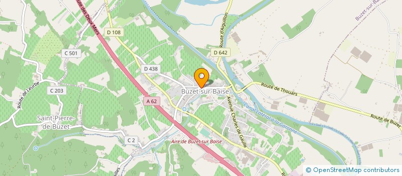 localisation de l'entreprise MONSIEUR PIERRE MENTUY  BUZET-SUR-BAISE