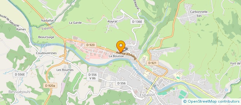 localisation de l'entreprise MONSIEUR PIERRE MERCADIER  ESPALION