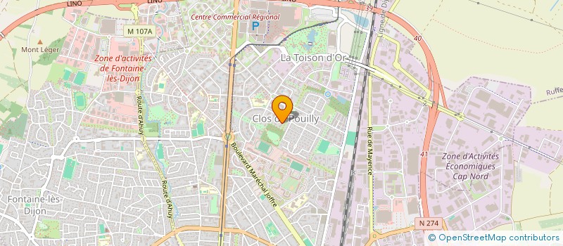 localisation de l'entreprise MONSIEUR PIERRE MERCIER à DIJON