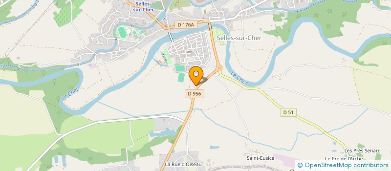 localisation de l'entreprise MONSIEUR PIERRE MEREL  SELLES-SUR-CHER