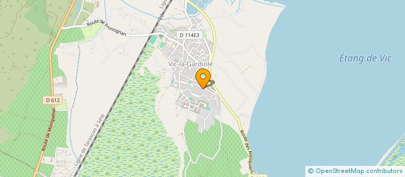 localisation de l'entreprise MONSIEUR PIERRE MERISIER  VIC-LA-GARDIOLE