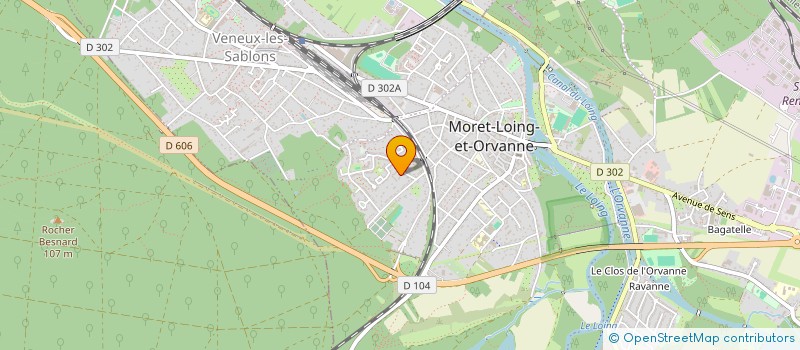 localisation de l'entreprise MONSIEUR PIERRE MERLIN  MORET-LOING-ET-ORVANNE