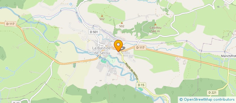 localisation de l'entreprise MONSIEUR PIERRE MERLY à LA BASTIDE-DE-SEROU