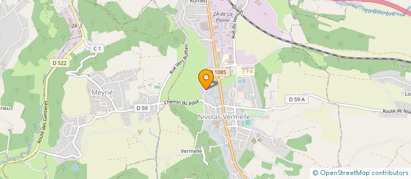 localisation de l'entreprise MONSIEUR PIERRE MERMET  NIVOLAS-VERMELLE