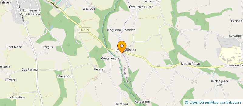 localisation de l'entreprise MONSIEUR PIERRE MESGUEN  PLOUGONVEN