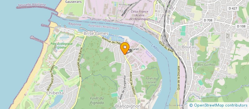 localisation de l'entreprise MONSIEUR PIERRE MESPOULET  ANGLET