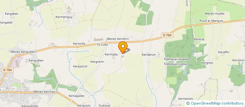 localisation de l'entreprise MONSIEUR PIERRE MESSERLIN  PLOZEVET