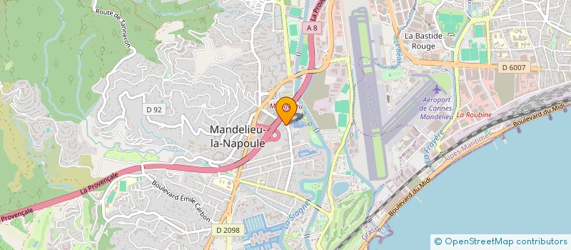 localisation de l'entreprise MONSIEUR PIERRE MESSINA à MANDELIEU-LA-NAPOULE