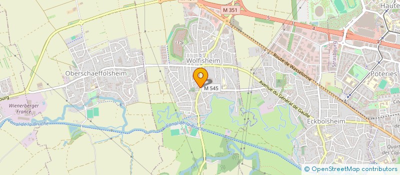 localisation de l'entreprise MONSIEUR PIERRE METZGER  WOLFISHEIM