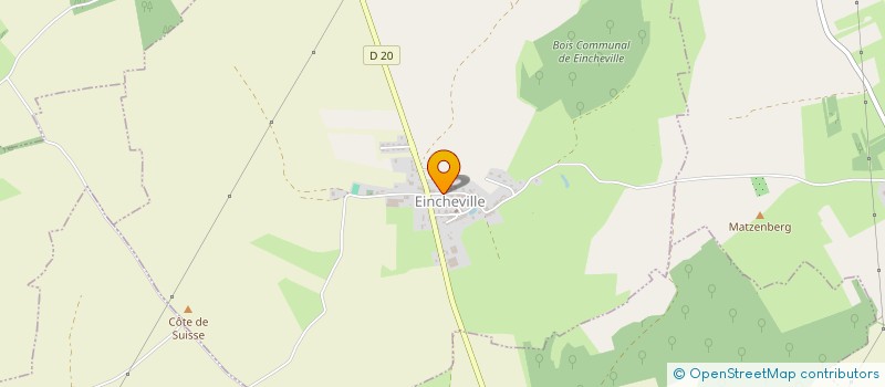 localisation de l'entreprise MONSIEUR PIERRE METZINGER  EINCHEVILLE
