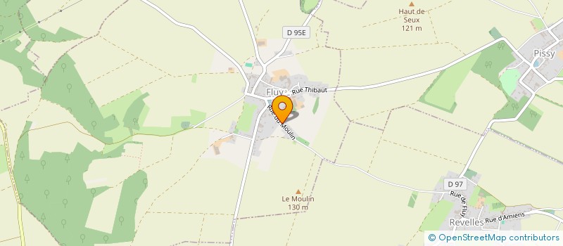 localisation de l'entreprise MONSIEUR PIERRE MEULIN  SAISSEVAL