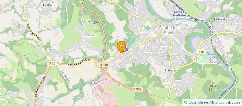 localisation de l'entreprise MONSIEUR PIERRE MICHALLON  CAMBO-LES-BAINS