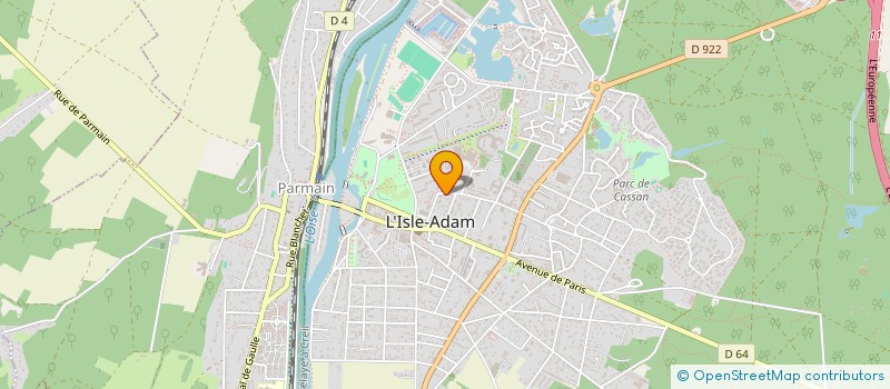 localisation de l'entreprise MONSIEUR PIERRE MICHAUD  L'ISLE-ADAM