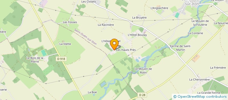 localisation de l'entreprise MONSIEUR PIERRE MICHEL à SAINT-OUEN-SUR-ITON