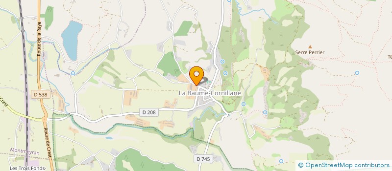 localisation de l'entreprise MONSIEUR PIERRE-MICHEL DOUSSE  LA BAUME-CORNILLANE