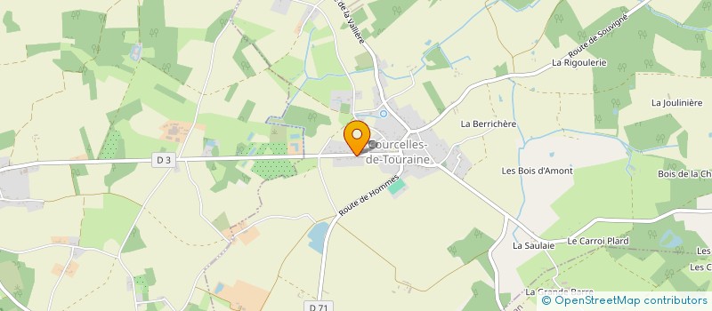 localisation de l'entreprise MONSIEUR PIERRE-MICHEL DUCHENE à COURCELLES-DE-TOURAINE