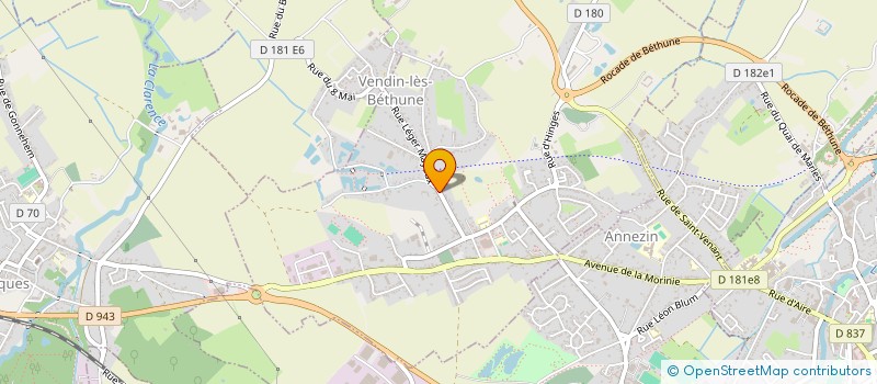 localisation de l'entreprise MONSIEUR PIERRE-MICHEL DUDERMEL  VENDIN-LES-BETHUNE
