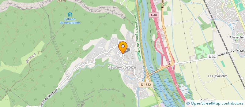 localisation de l'entreprise MONSIEUR PIERRE-MICHEL EYMARD  VEUREY-VOROIZE