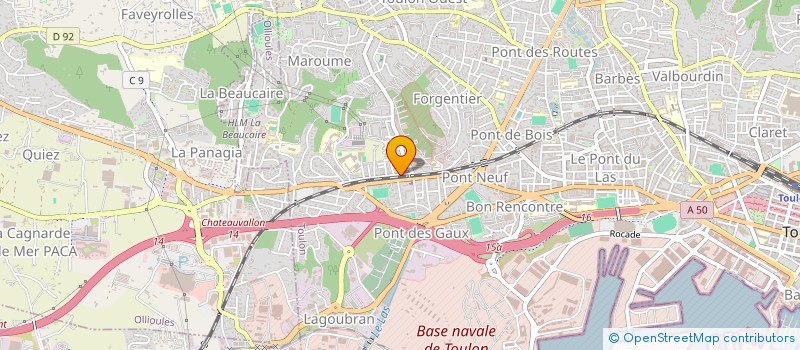 localisation de l'entreprise MONSIEUR PIERRE MICHEL MARTIN GOSSELIN  TOULON