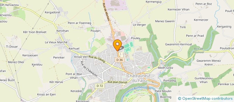 localisation de l'entreprise MONSIEUR PIERRE MICHEL QUELLEC à CHATEAUNEUF-DU-FAOU