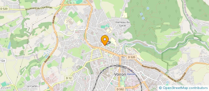 localisation de l'entreprise MONSIEUR PIERRE MICOUD  VOIRON