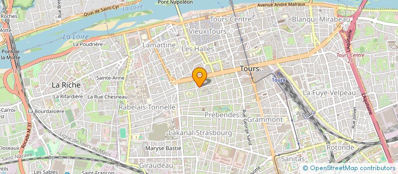 localisation de l'entreprise MONSIEUR PIERRE MILANDE  TOURS