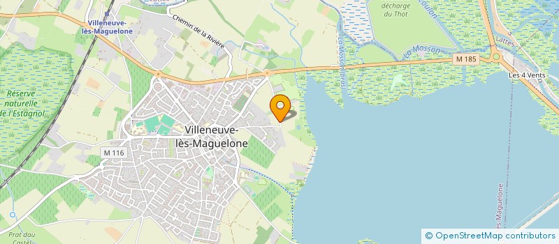 localisation de l'entreprise MONSIEUR PIERRE MILHAU  VILLENEUVE-LES-MAGUELONE